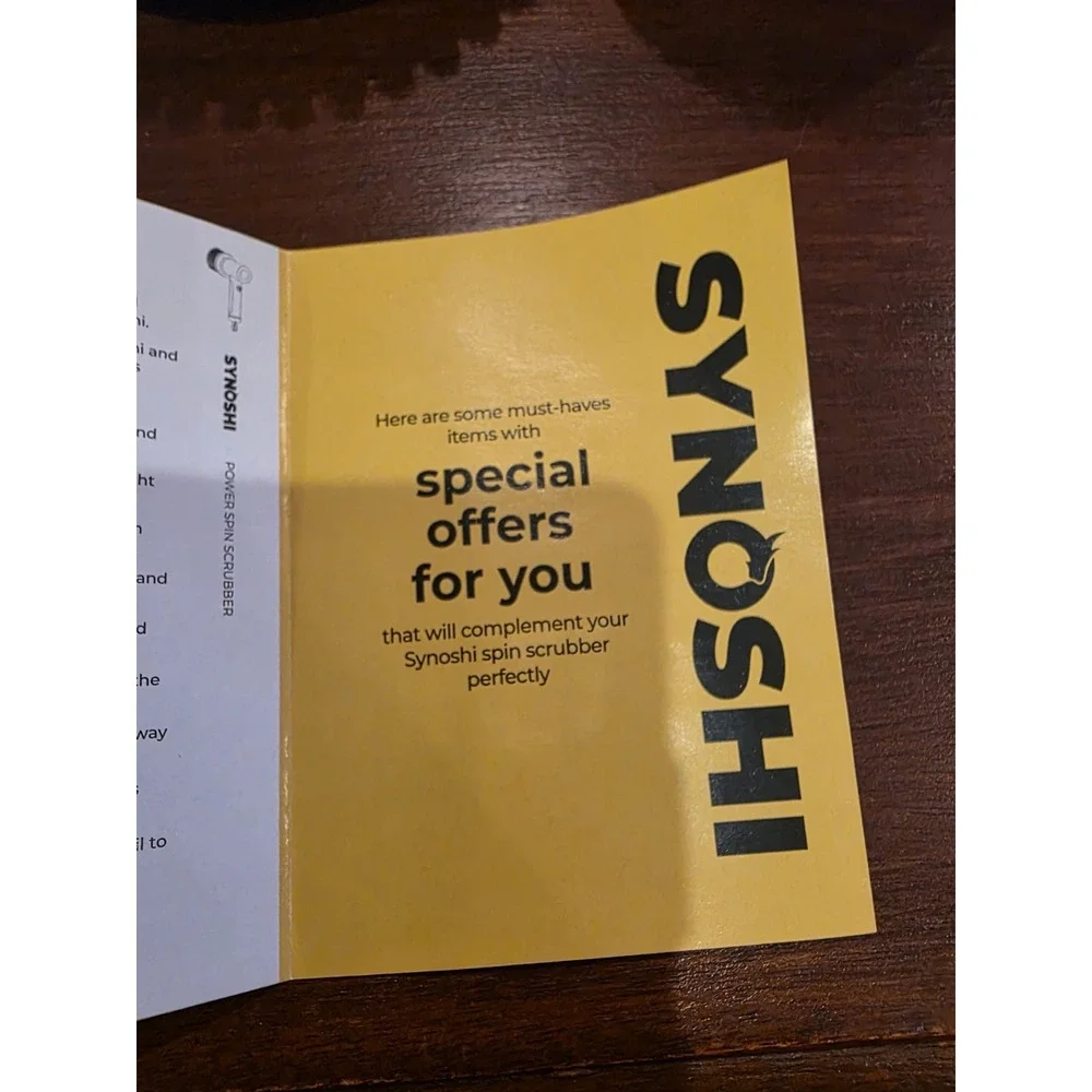 Synoshi Power Spin Scrubber Bundle 2 Units 1 Sealed 1 Tested w/ 16 Attachments